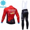 Conjunto Maillot + Culotte largo con tirantes Invierno Termico 2021 Team Bahrain Victorious N001